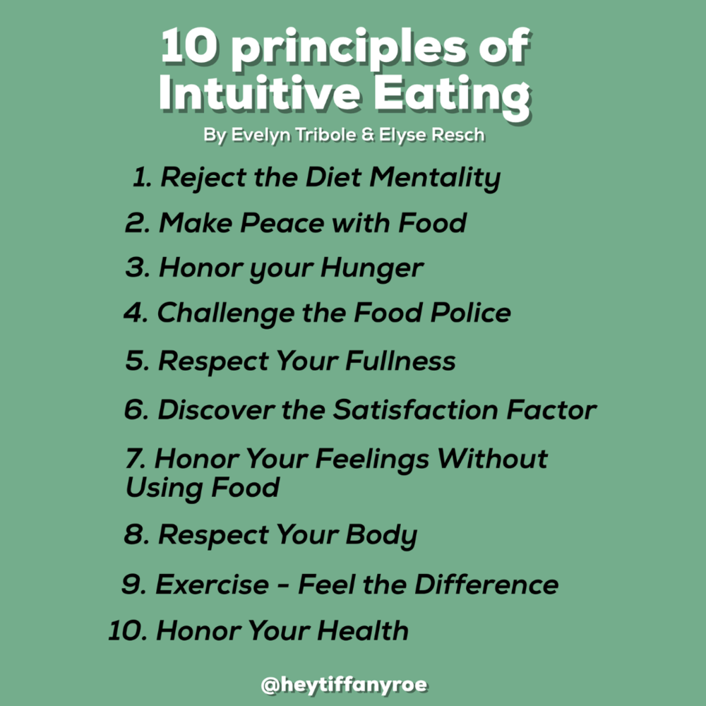 The 10 Principles of Intuitive Eating