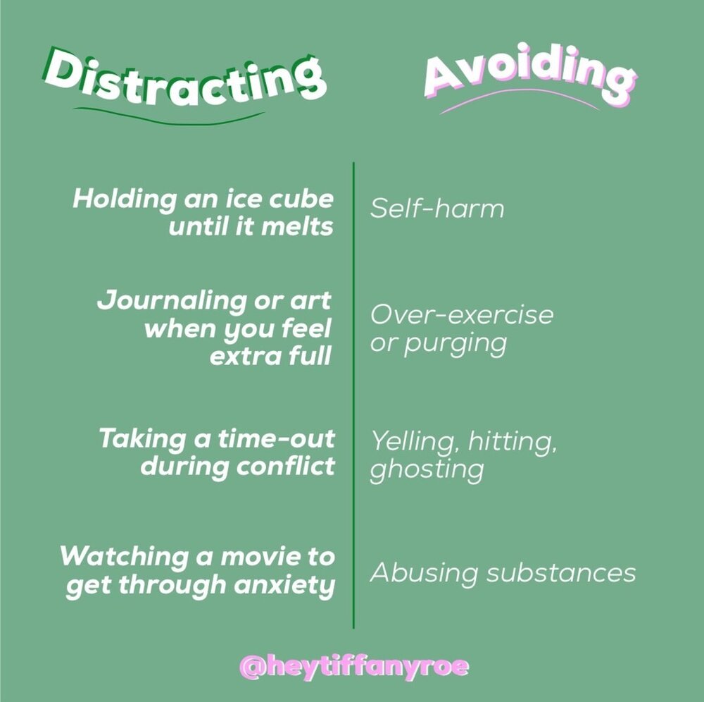 The Difference Between Avoidance and Distraction