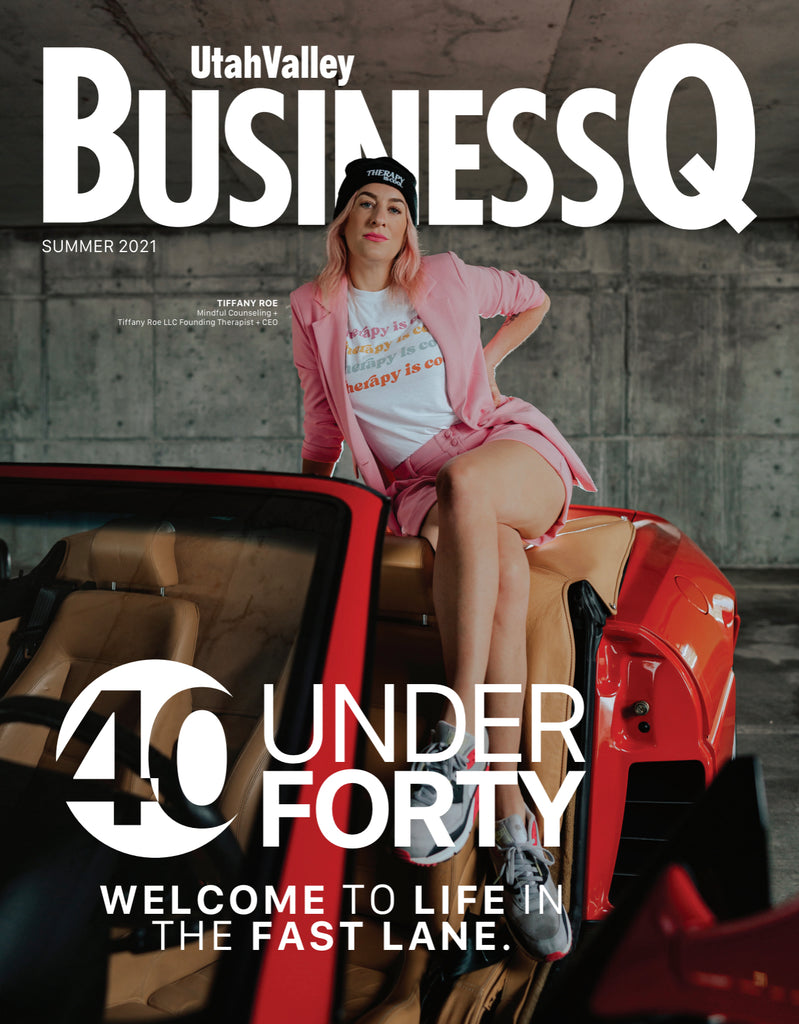40 under forty magazine cover presenting Tiffany Roe