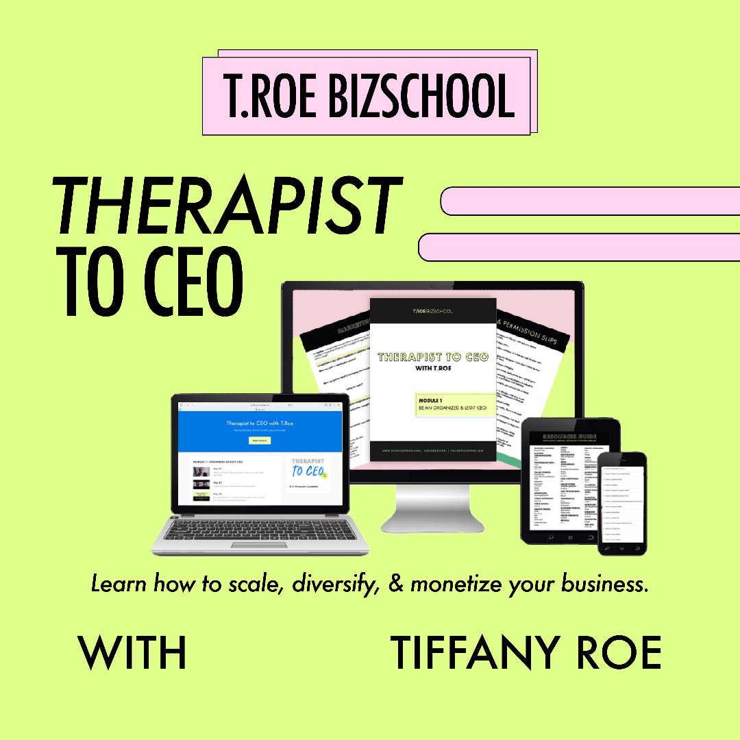 Therapist to CEO - scaling and diversifying income stream course ...