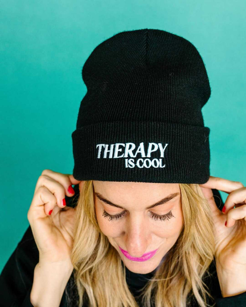 Modeling the Therapy Is Cool BEANIE, 100% Acrylic
