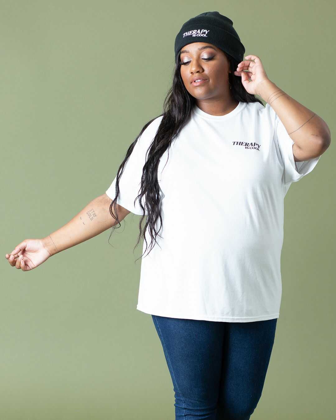 Therapy Is Cool T-Shirt | White – Tiffany Roe