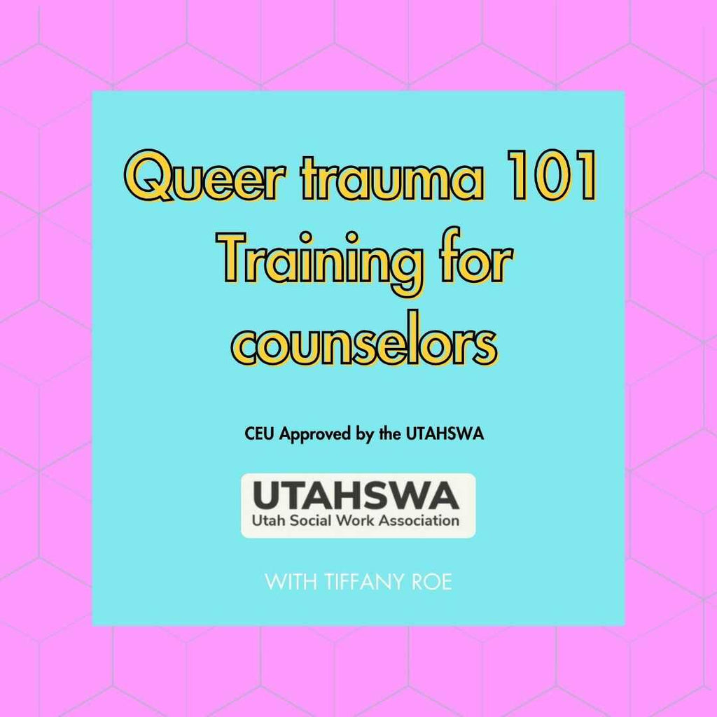 Earn 6 CE credits with this UTAHSWA-approved training on cultural sensitivity for working with LGBTQ+ clients and queer trauma. Learn assessment, treatment strategies, and gain practical skills. Includes a digital workbook and guided meditations.