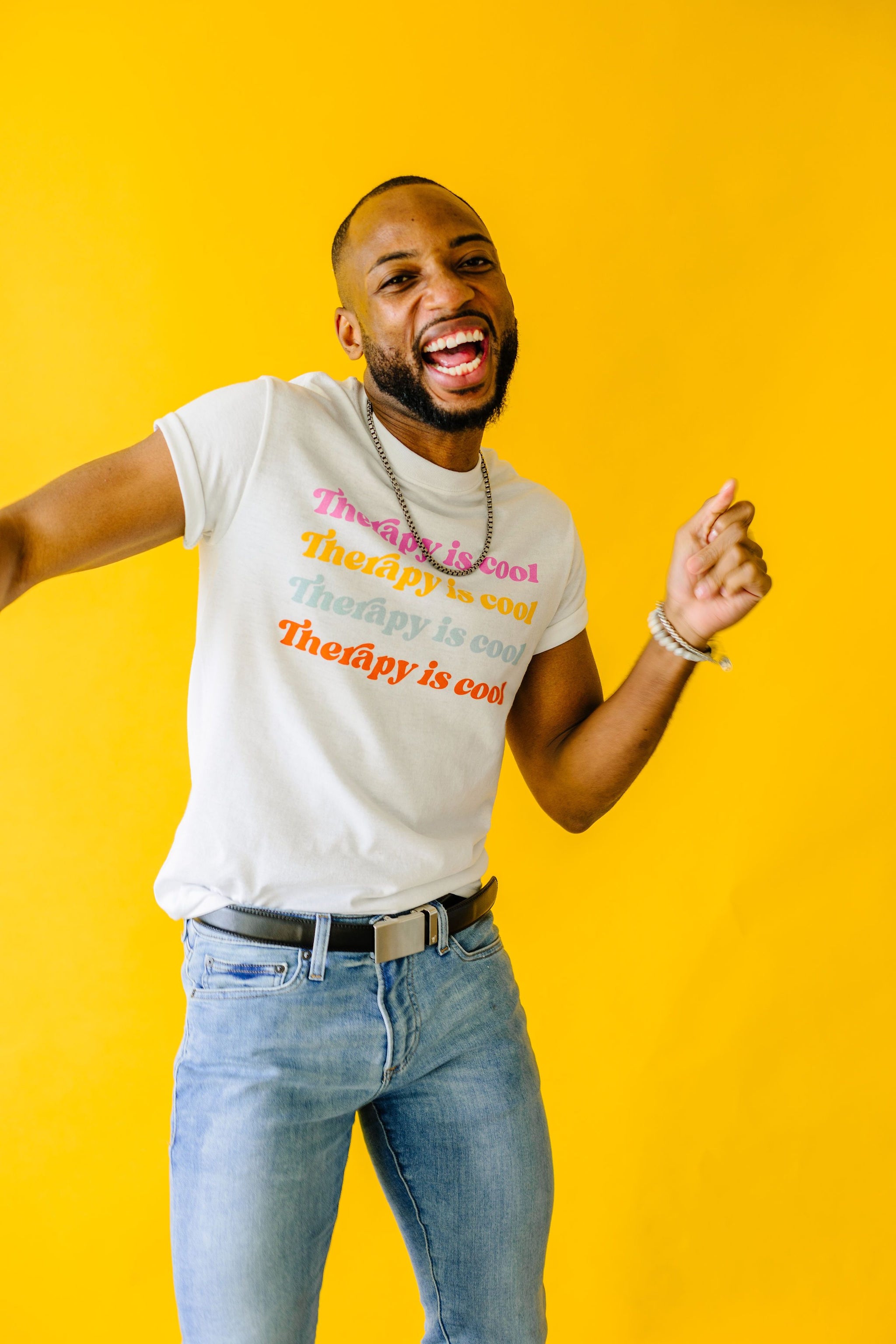 Therapy Is Cool T-Shirt | Colorful – Tiffany Roe